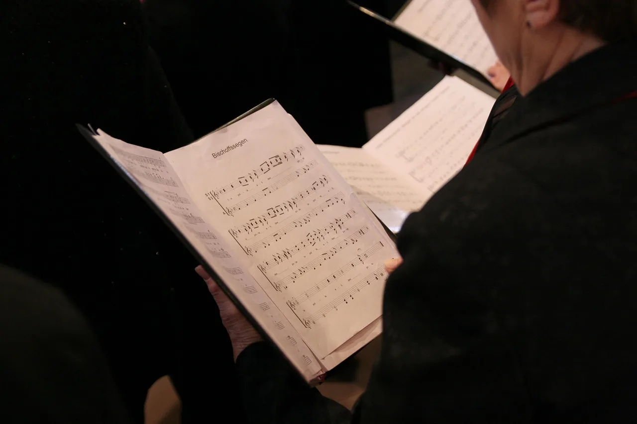 Choral score for a gospel tribute