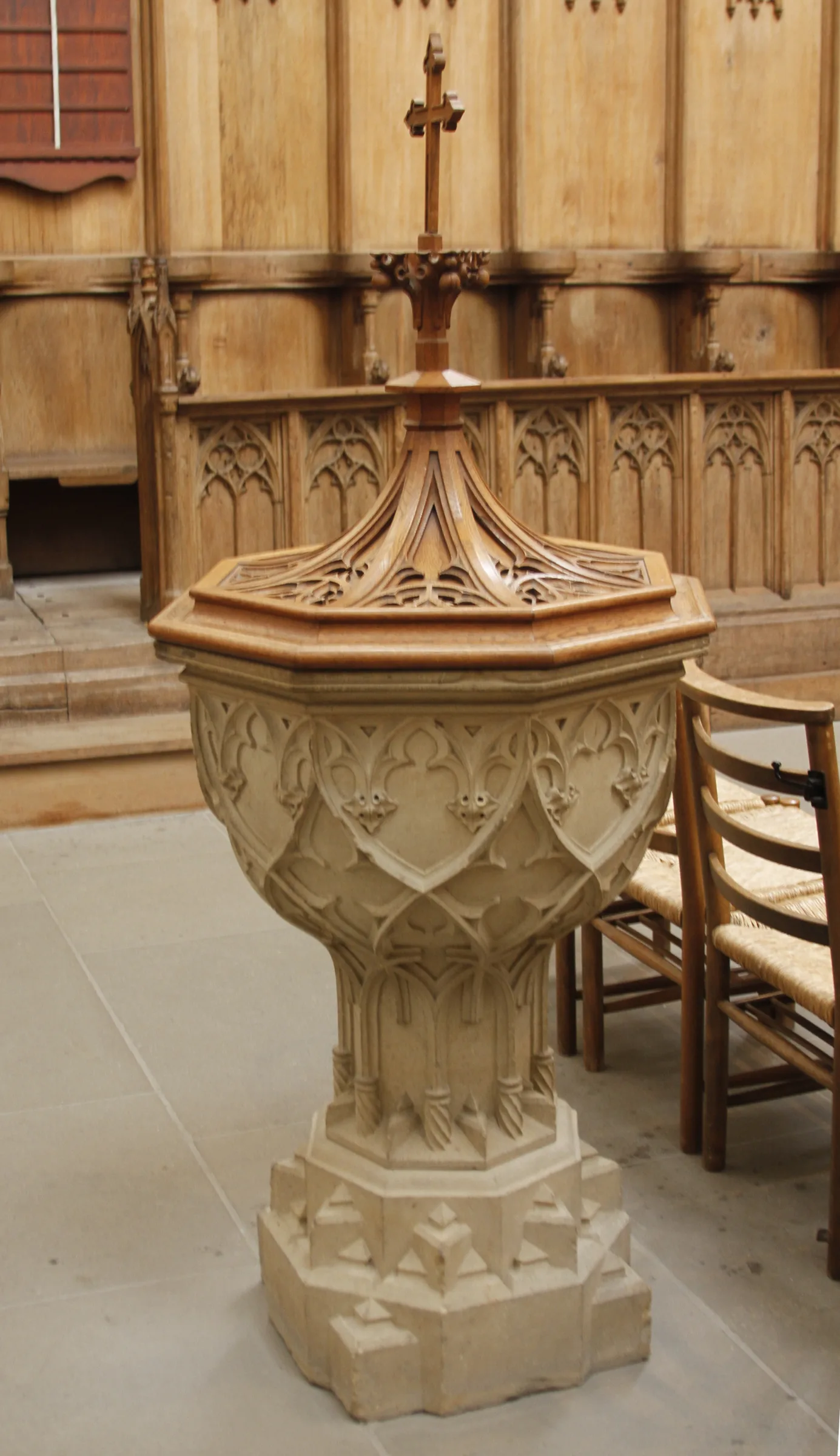 baptismal fonts in a church baptismal fonts in a church