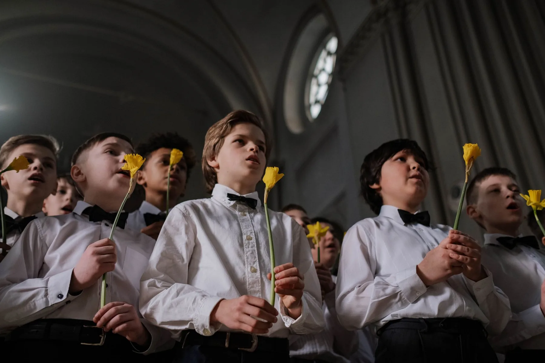 Children’s choir in a church