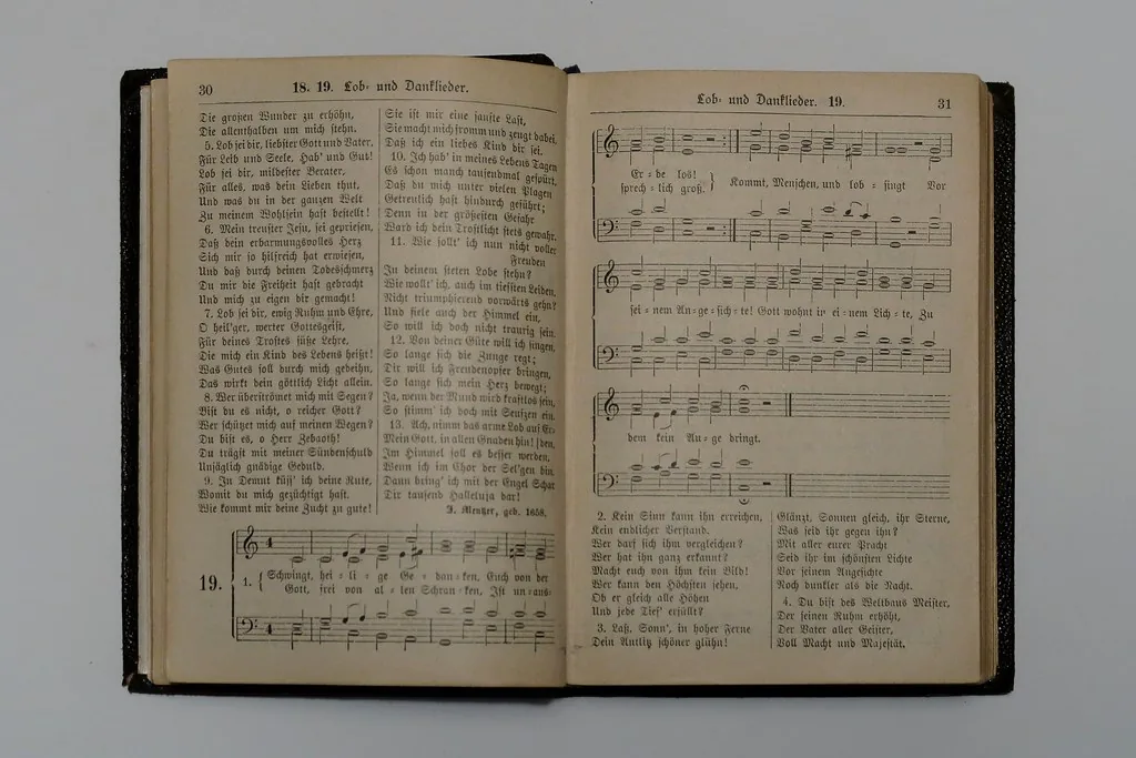 Lyrics and Sheet Music for Classic Religious Hymns