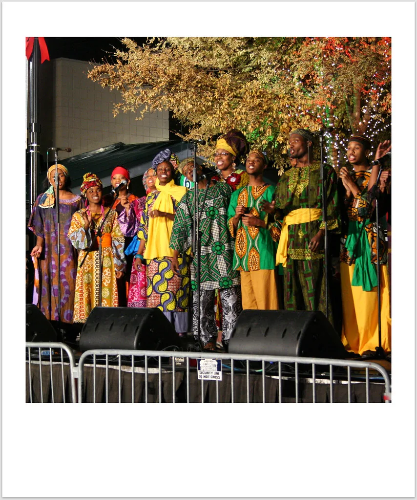 festive religious song choir