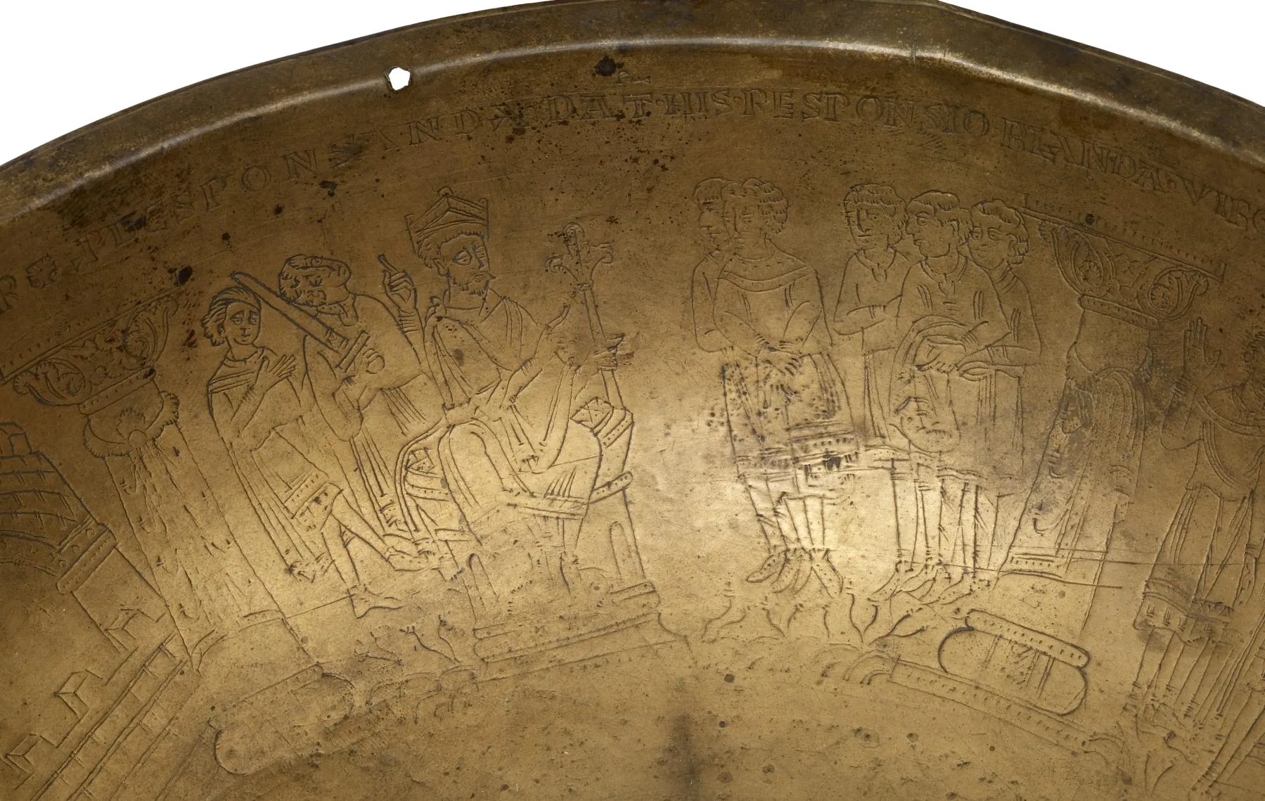 old engraved metal bowl old engraved metal bowl