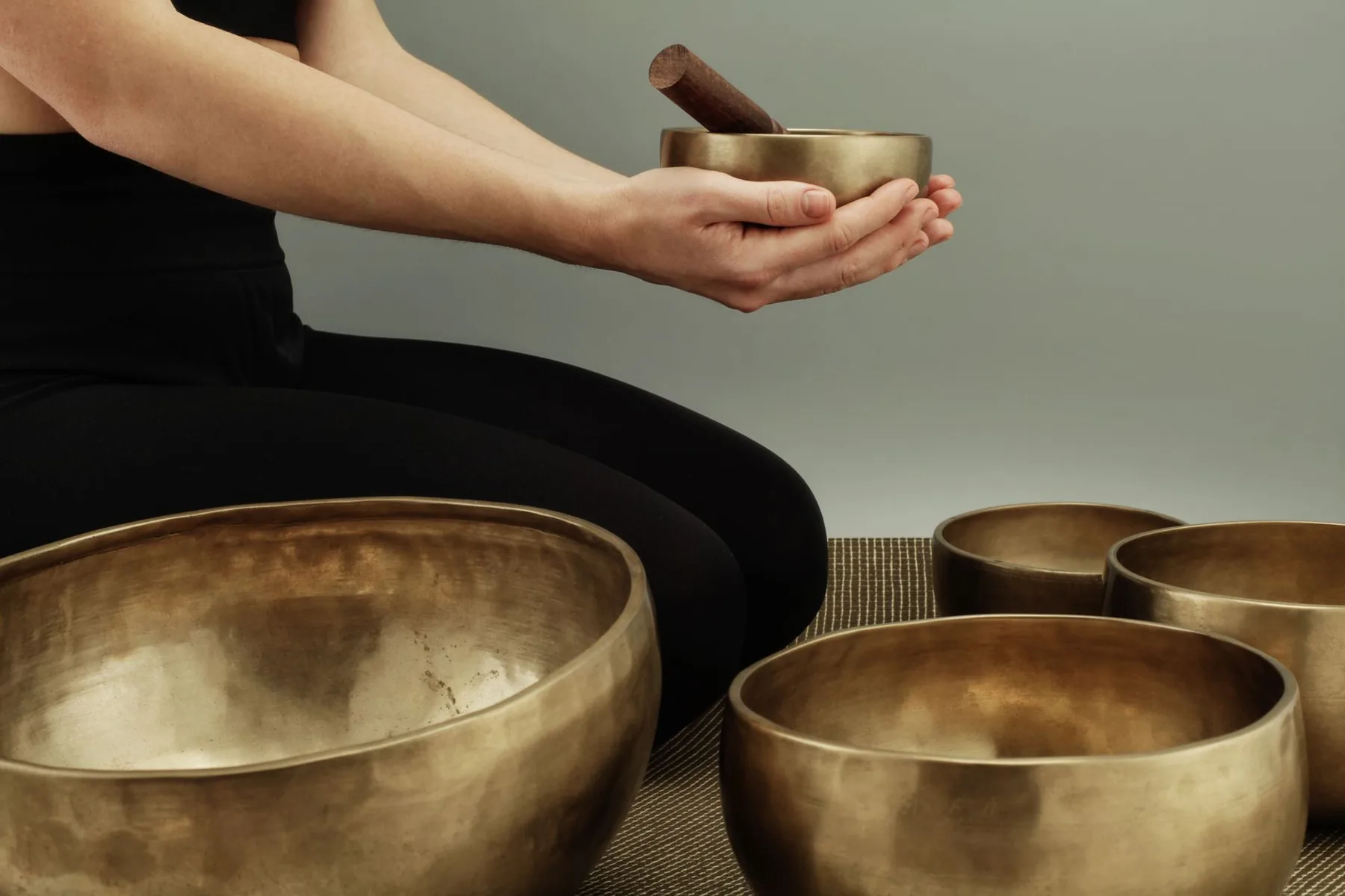 sound session with Tibetan singing bowls sound session with Tibetan singing bowls