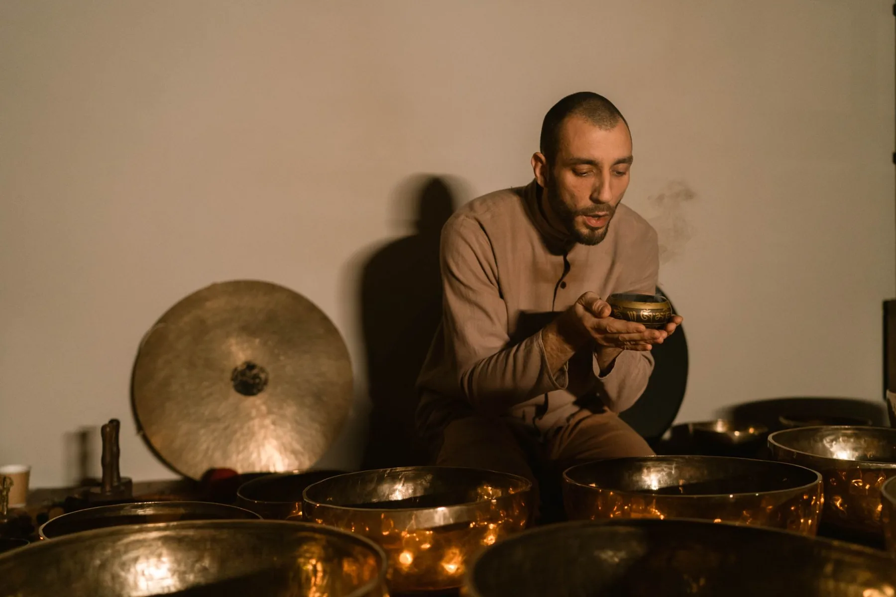 sound massage with Tibetan bowls sound massage with Tibetan bowls